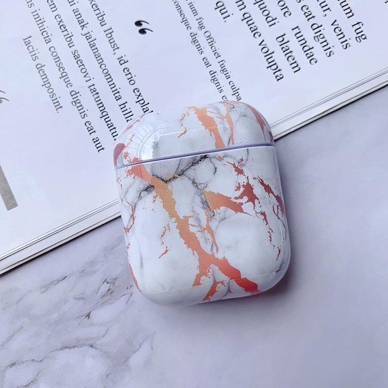 White Marble Case for Airpods Earphone Case - CASEToK - Show Your True Colours