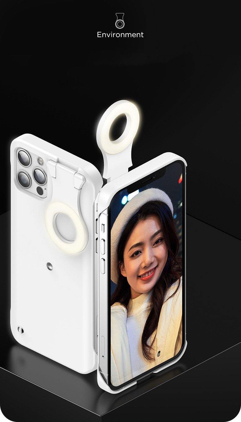 Fill Light Selfie Beauty Ring Flash Phone Case Stable Shell Perfect Glow Cover Taking Photo