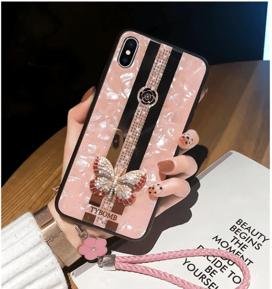 New Luxury Diamond Butterfly Mirror iPhone Case 2021 - CASEToK - Show Your True Colours